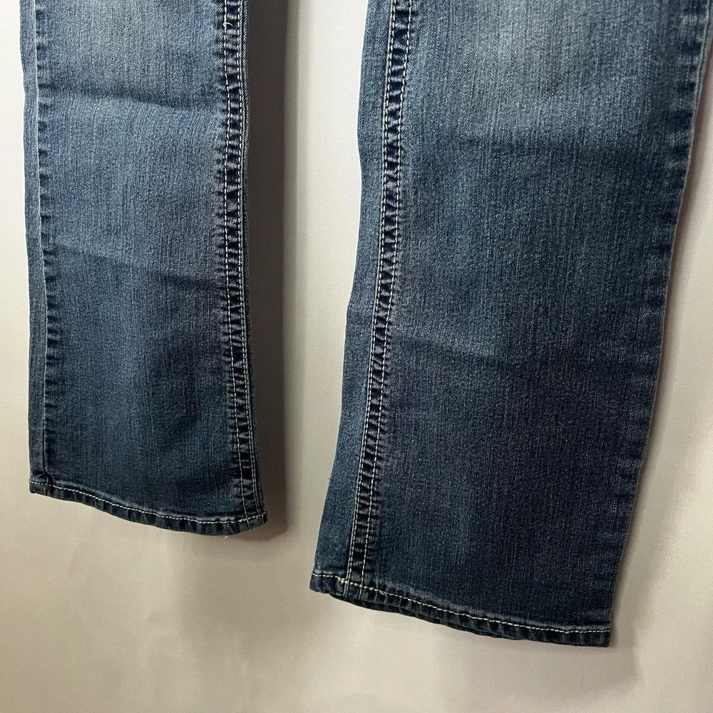 Y2K Rue21 TwentyOne Black‎ Jeans Women Sz 5/6R Light Wash Low Rise Slim Bootcut